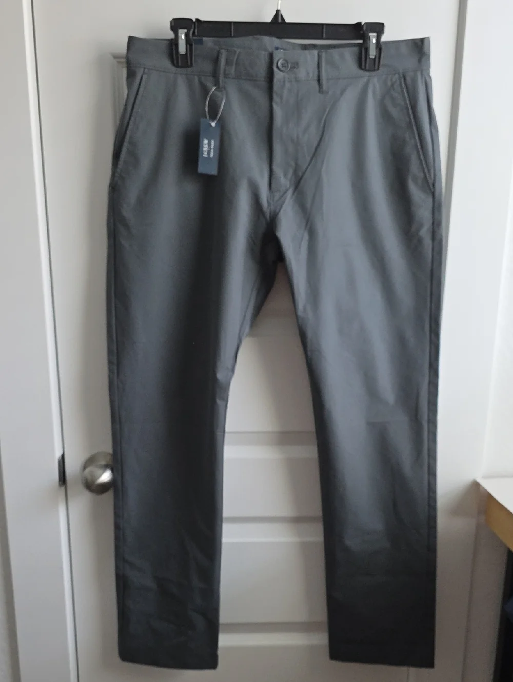 J. Crew Tech Pants Slim Flex Grey Chinos 32 X 30 G069
